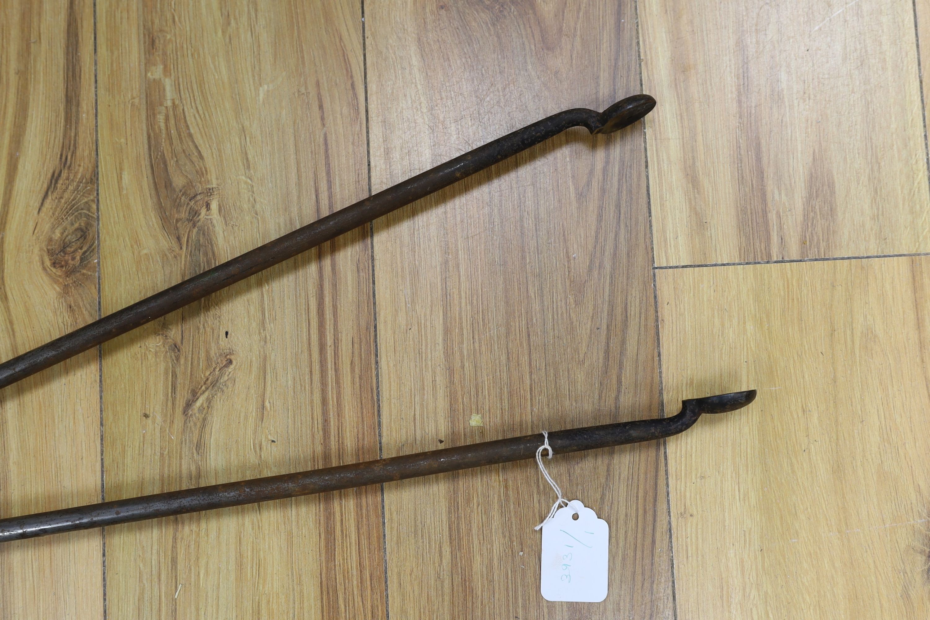 Set of Georgian steel fire tools.